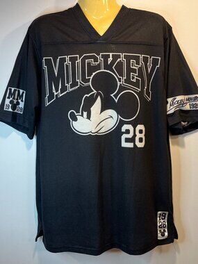 Mad Engine Disney Men's Mickey Mouse Jersey Style T-Shirt - Size Large